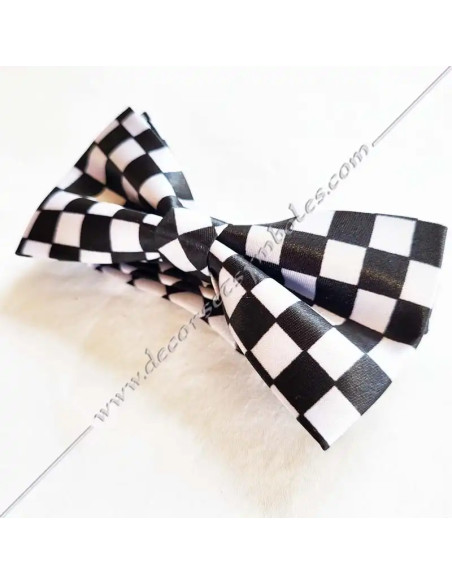 NDS030-bow-ties-masonic-checkers-mosaic-paves-blacks-whites-gifts-accessories-fm-decorations