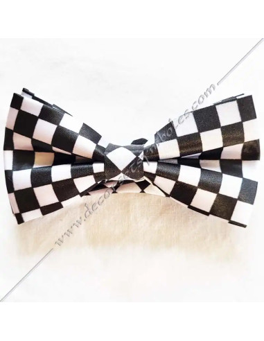 NDS030-noeuds-papillons-paps-maconniques-damiers-paves-mosaiques-noirs-blancs-accessoires-cadeaux-fm