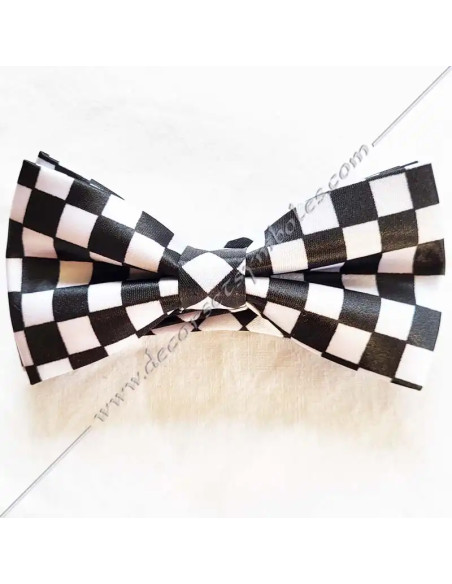 NDS030-noeuds-papillons-paps-maconniques-damiers-paves-mosaiques-noirs-blancs-accessoires-cadeaux-fm