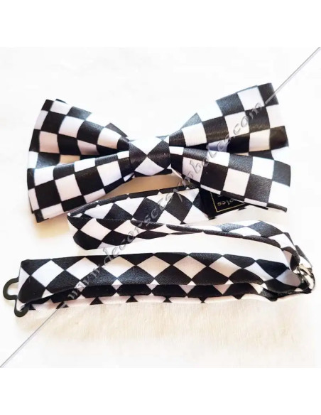 NDS030-noeuds-papillons-paps-maconniques-damiers-paves-mosaiques-noirs-blancs-fm-accessoires-cadeaux