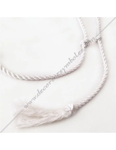 MAR011-white-martinist-martinist-masonic-cords-strings-ropes-knots-decorations-symbols-fm 2