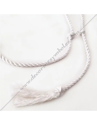 MAR011-white-martinist-martinist-masonic-cords-strings-ropes-knots-decorations-fm-symbols