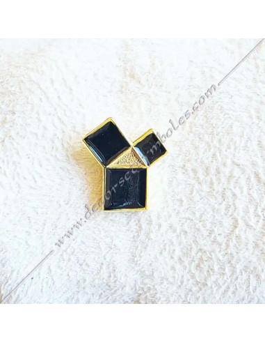 PIN006-masonic-pins-Pythagorean-pins-black-harmony-proportions-truth-gifts-decorations-fm