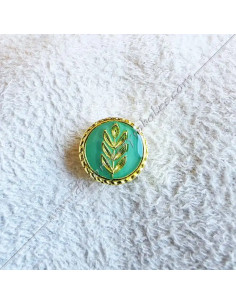 PIN031-pins-epinglettes-maconniques-acacia-resines-vert-decors-symboles-maitres-cadeaux-fm