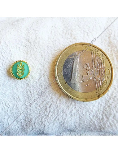 PIN031-pins-masonic-acacia-gree-resin-decorations-symbols-gift-masters-fm-accessories-jewels