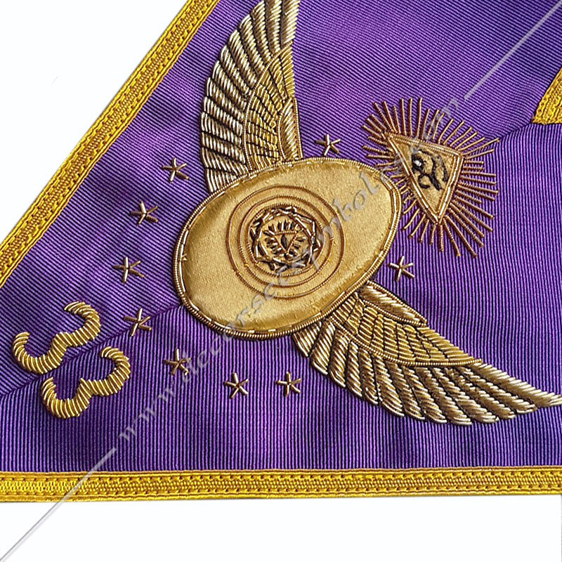 Tablier maconnique de compagnon en simili cuir. Decors franc-maconnerie, gants, accessoires, cadeaux, fm, coiffes