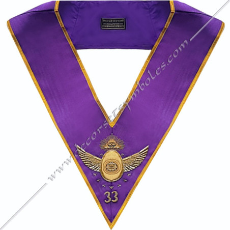 Tablier maconnique de compagnon en simili cuir. Decors franc-maconnerie, gants, accessoires, cadeaux, fm, coiffes