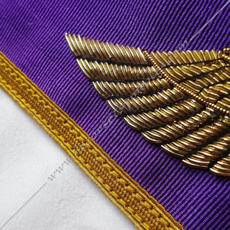 Tablier maconnique de compagnon en simili cuir. Decors franc-maconnerie, gants, accessoires, cadeaux, fm, coiffes