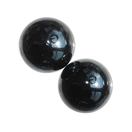 Black masonic balls mother of pearl for lodge voting