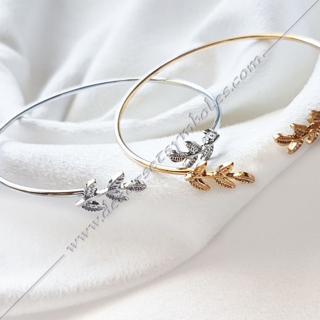BFM100-Bracelets-maconnique-jonc-acacia-acier-or-argent-bijoux-fantaisie-cadeaux-femmes-decors-symboles-fm