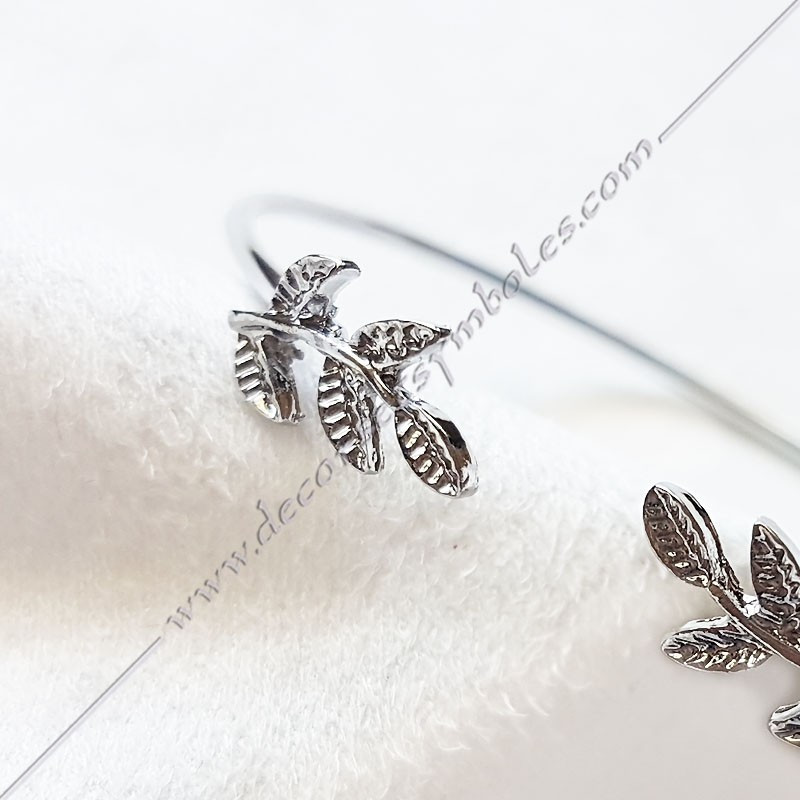 BFM100-Bracelets-maconnique-jonc-acacia-acier-or-argent-bijoux-fantaisie-cadeaux-femmes-decors-fm-symboles