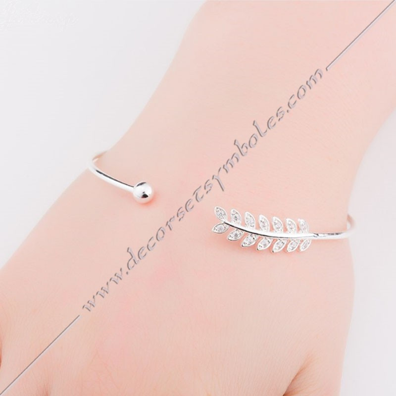 Masonic bracelet in yellow or white gold-plated steel with rhinestones