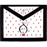Masonic apron of the 9th degree of the Memphis Misraim Rite hand embroidered