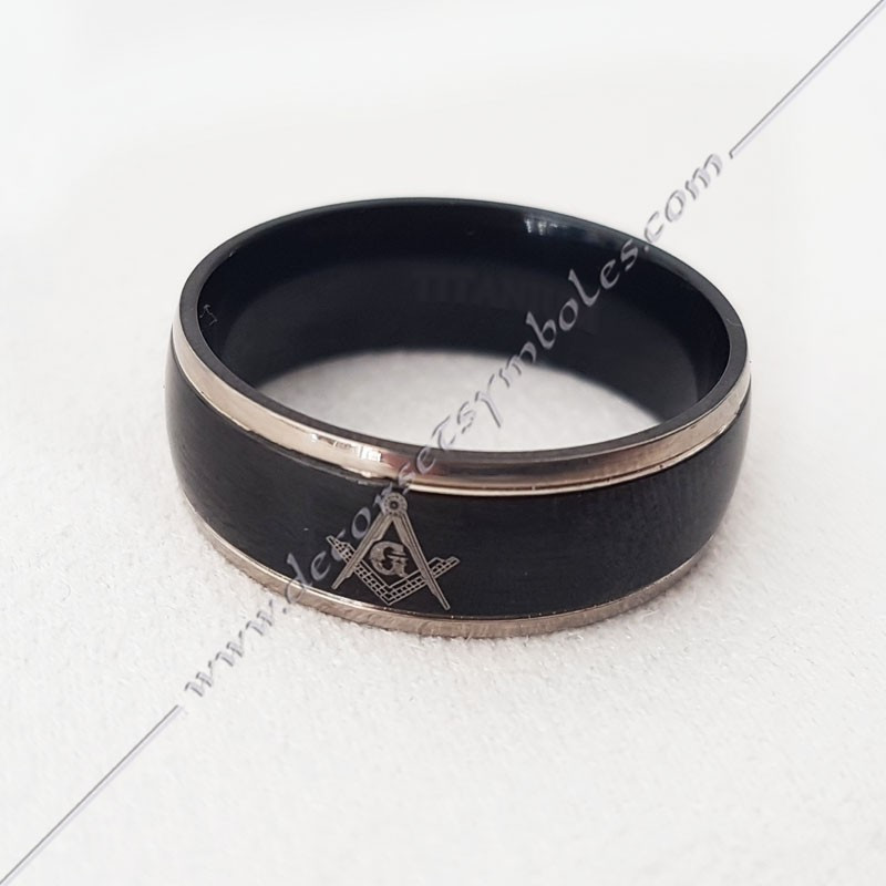 bague-maconnique-equerre-G-compas-resine-acier-bijoux-loges cadeaux-franc-maconnerie-rites-loges