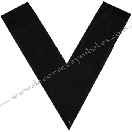 KAES masonic collar of the 30th degree of the Memphis Misraim Rite with embroidery