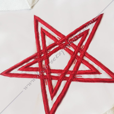 Masonic apron Knight of the Sun 28th degree AASR red star