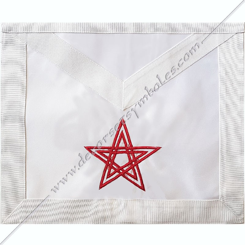 Masonic apron Knight of the Sun 28th degree AASR red star