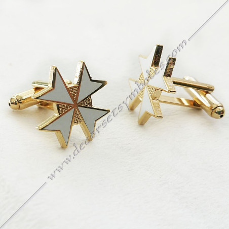 Masonic Malta Cross Cufflinks. Gifts