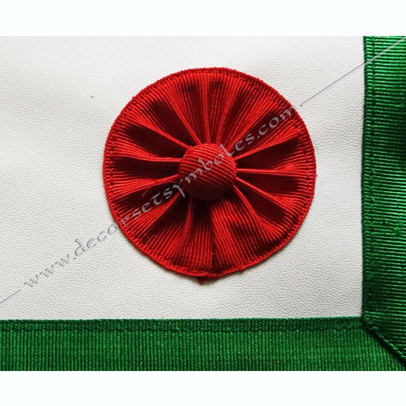 MESA Masonic apron with removable red roundel on bib