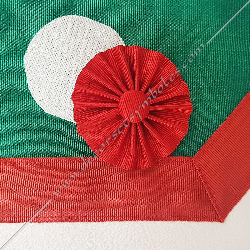 MESA Masonic apron with removable red roundel on bib