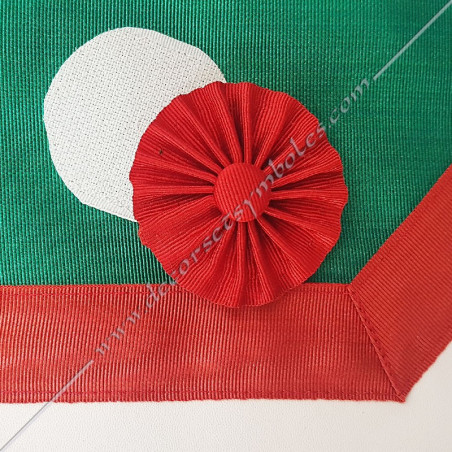 MESA Masonic apron with removable red roundel on bib