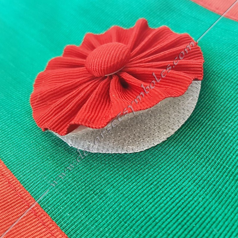 MESA Masonic apron with removable red roundel on bib