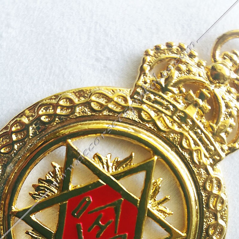 MESA du RER masonic jewel gilded with 24-carat fine golde