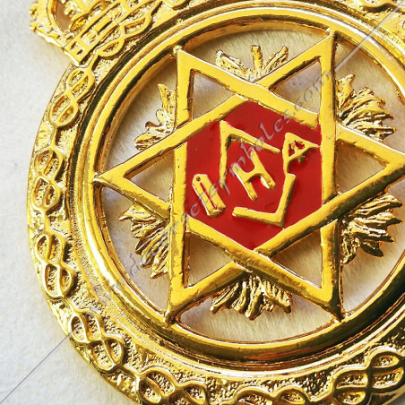 MESA du RER masonic jewel gilded with 24-carat fine golde