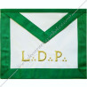 Masonic apron of Knight of the East, 15th degree of the AASR, with L.D.P