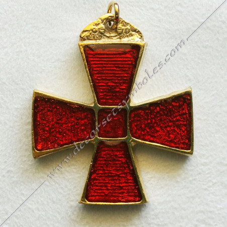 FGK352-masonic-jewel-cbcs-pectoral-cross-rer-rite-regime-ecossais-rectifie-templars-knights-beneficent-holy-city-fm