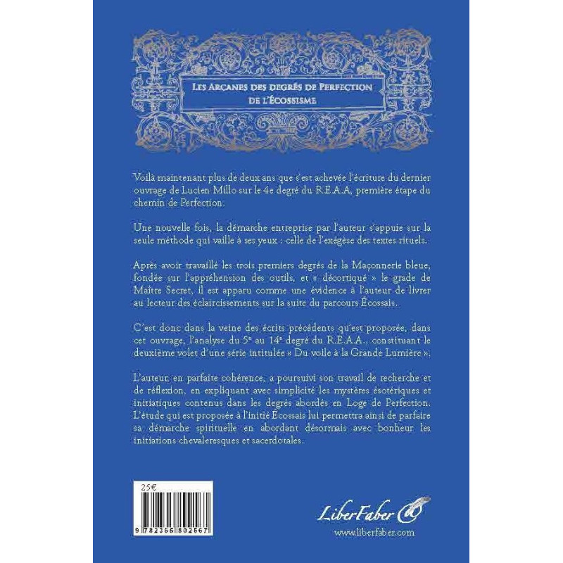 Les arcanes des degres de perfection de l'ecossisme de Lucien Millo