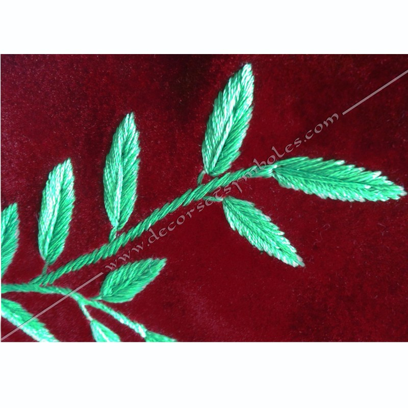 Second Great Guard Collar of 14th degree of Ancien and Accepted Sotish Rite (AASR). Regalia Officier for freemasons, gloves, fm