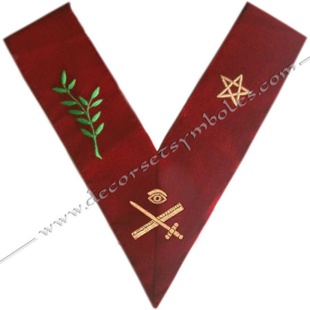 HRA030-sautoir-cordons-maconnique-officier-grand-expert-14eme-degre-reaa-rite-ecossais-ancien-accepte-fm