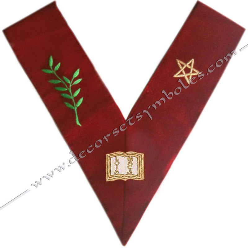 HRA032-sautoir-cordons-maconnique-officier-grand-orateur-14eme-degre-reaa-rite-ecossais-ancien-accepte-fm
