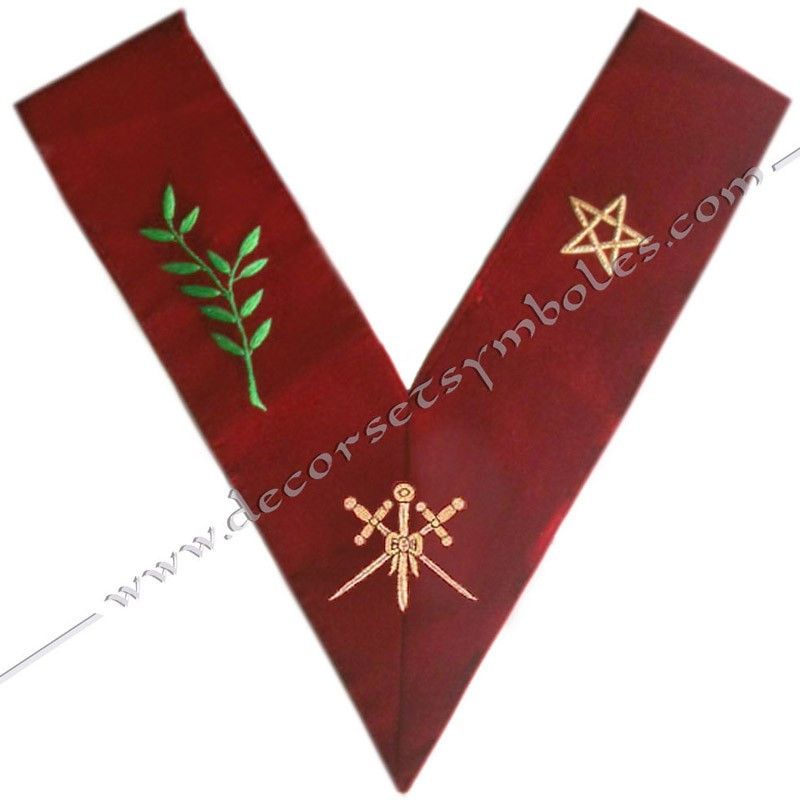 HRA033-sautoir-officier-maconnique-maitre-ceremonies-14eme-degre-reaa-rite-ecossais-ancien-accepte-fm
