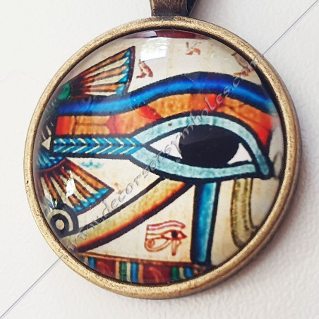 MSC300-collier-pendentif-maconnique-bijoux-oeil-horus-oudjat-vieille-egyptien-memphis-set-osiris-decors-fm-symbole
