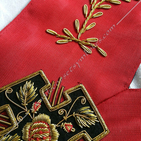 Collar of Officer Knight Great Treasurer of 18th degree of AASR, ancient and Accepted Scotish Rite. Masonic accessories, fm