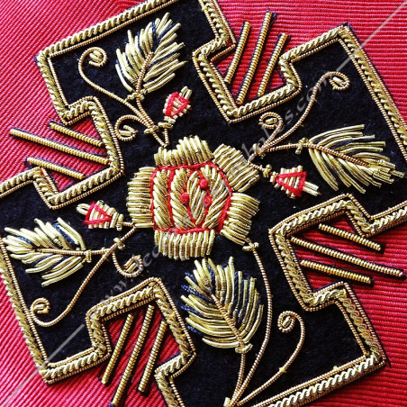 HRA117-sautoir-cordon-maconnique-officier-18eme-degre-reaa-chevalier-gardien-tour-couvreur-atelier-perfection-fm