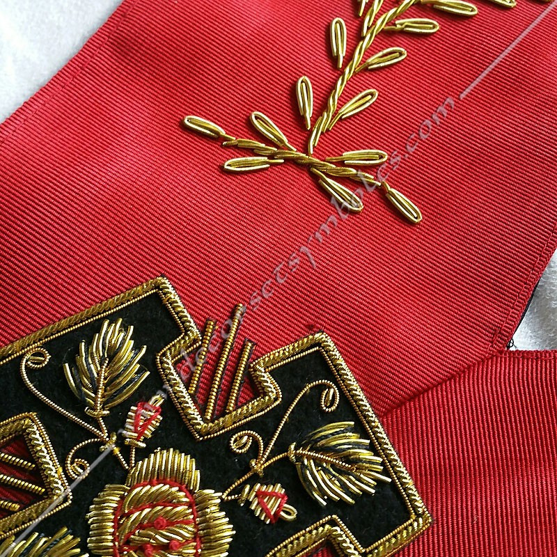 Masonic Collar of Officer Very Excellent Master Chancellor of Dispatches of 18th degree of AASR (Ancient and Accepted Scotish Ri