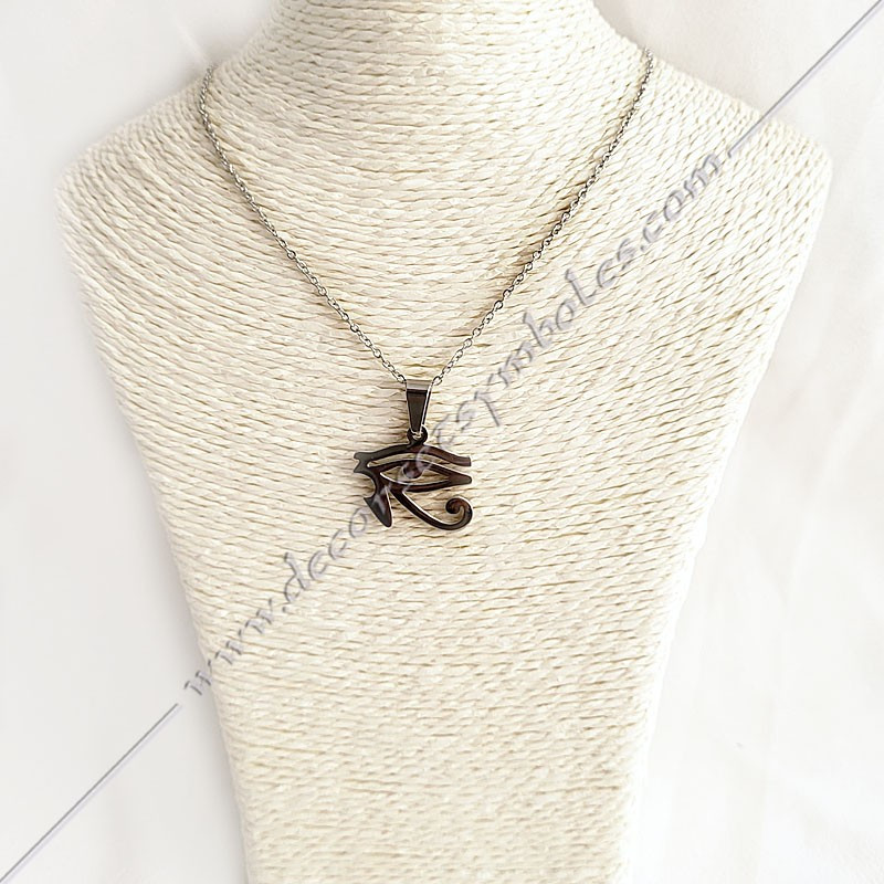 MSC330-pendentifs-colliers-medaillons-maconniques-argent-oeil-horus-oudjat-femmes-cadeaux-rite-fm-memphis-misraim