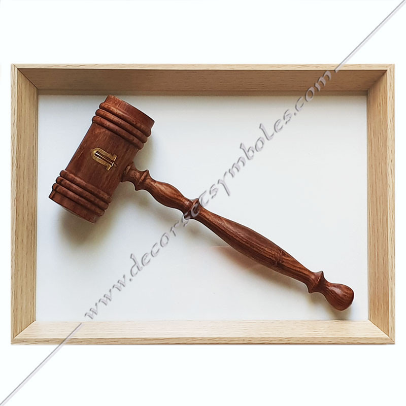CFM010-cadeaux-maconniques-decors-francs-macons-souvenir-jubile-anniversaire-remerciements-maillet-cadre-fm