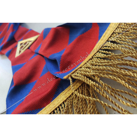 Cordon maconnique de Principal de l'Arche Royale avec symbole brode