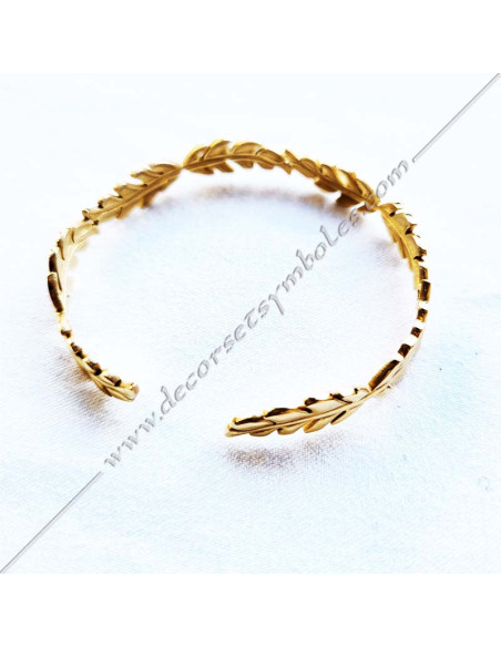 MSC310-bracelets-maconniques-ajustables-couronne-acacia-bijoux-femmes-cadeaux-jonc-noel-decors-fm-symboles-art-royal