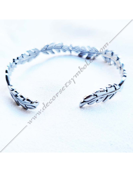MSC310-bracelets-maconniques-ajustables-couronne-acacia-bijoux-femmes-fm-cadeaux-jonc-noel-decors-symboles-art-royal