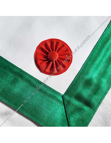 TSA283-masonic-aprons-mesa-rer-regime-rite-scottish-rectified-cbcs-saint-andre-decorations-white-rosette-red-fm-button-templars