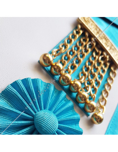 TRF049B-masonic-aprons-master-rite-french-groussier-decorations-symbols-pendants-fm-roundels-rosettes-rf