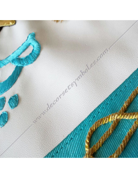 TRF090B-masonic-master-aprons-rite-groussier-pavement-mosaic-houppe-ritual-fm-decorations-acacia-symbols-gift-tools