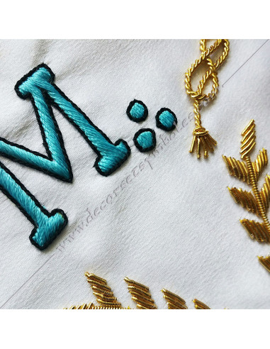TRF370B-masonic-apron-whorshipful-master-rite-french-groussier-columns-delta-fm-sun-moon-decorations-tools-accessories