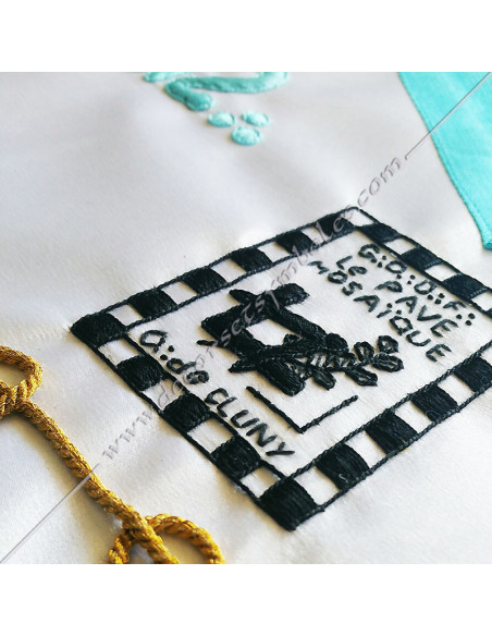 TRF370B-masonic-aprons-worshipful-master-french-groussier-rite-decorations-symbols-rf-rituals-lodges-fm-tools-accessories