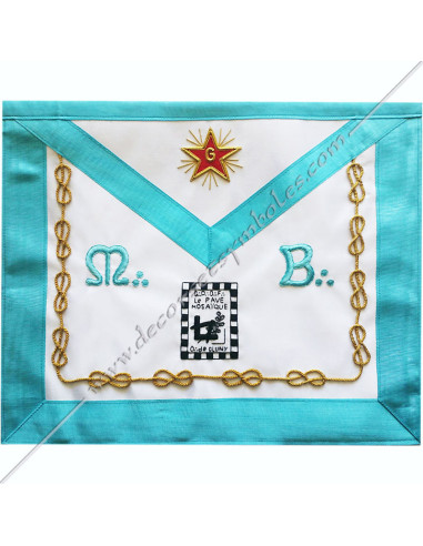 TRF370B-masonic-aprons-worshipful-master-french-groussier-rite-decorations-symbols-rf-rituals-lodges-tools-accessories-fm